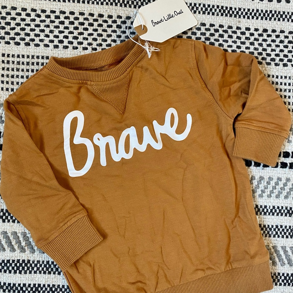 Brave Little Ones Brown Sweatshirt